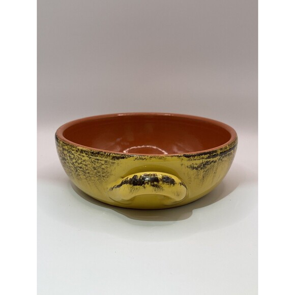 De Silva Made in Italy Yellow Terracotta Casserole Baking Dish 6" - Picture 2 of 6